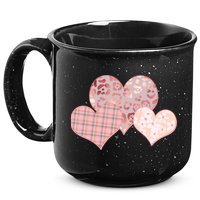 Stylish Pattern Hearts 15oz Campfire Ceramic Mug