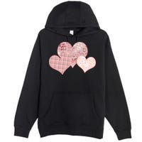 Stylish Pattern Hearts Premium Pullover Hoodie