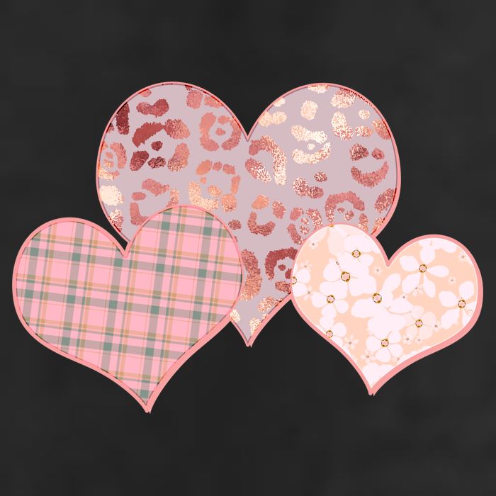 Stylish Pattern Hearts Premium Pullover Hoodie