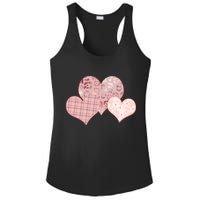 Stylish Pattern Hearts Ladies PosiCharge Competitor Racerback Tank