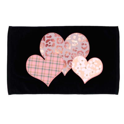 Stylish Pattern Hearts Microfiber Hand Towel