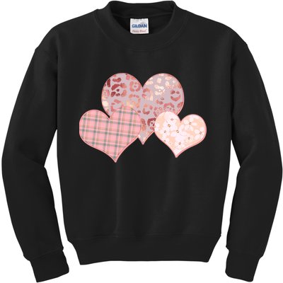 Stylish Pattern Hearts Kids Sweatshirt