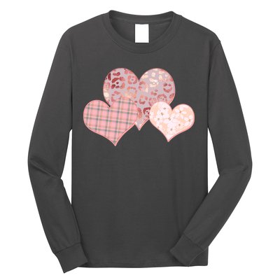 Stylish Pattern Hearts Long Sleeve Shirt