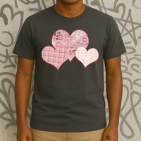 Stylish Pattern Hearts T-Shirt