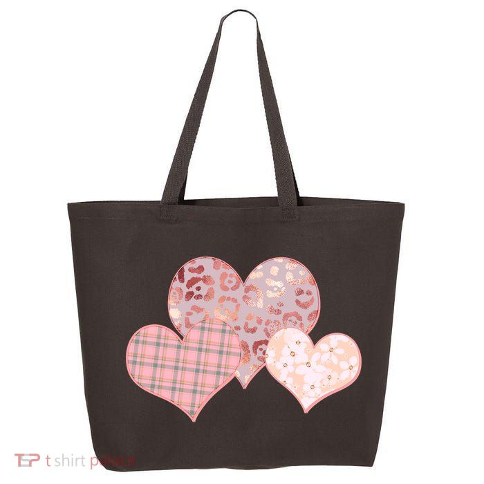 Stylish Pattern Hearts 25L Jumbo Tote