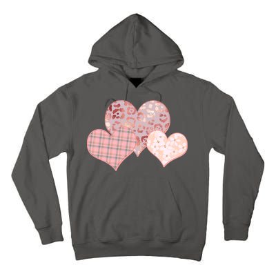 Stylish Pattern Hearts Tall Hoodie