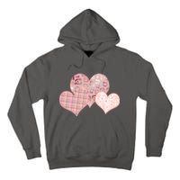 Stylish Pattern Hearts Tall Hoodie