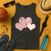Stylish Pattern Hearts Tank Top