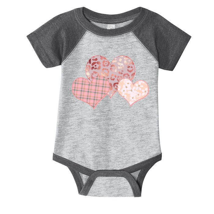 Stylish Pattern Hearts Infant Baby Jersey Bodysuit