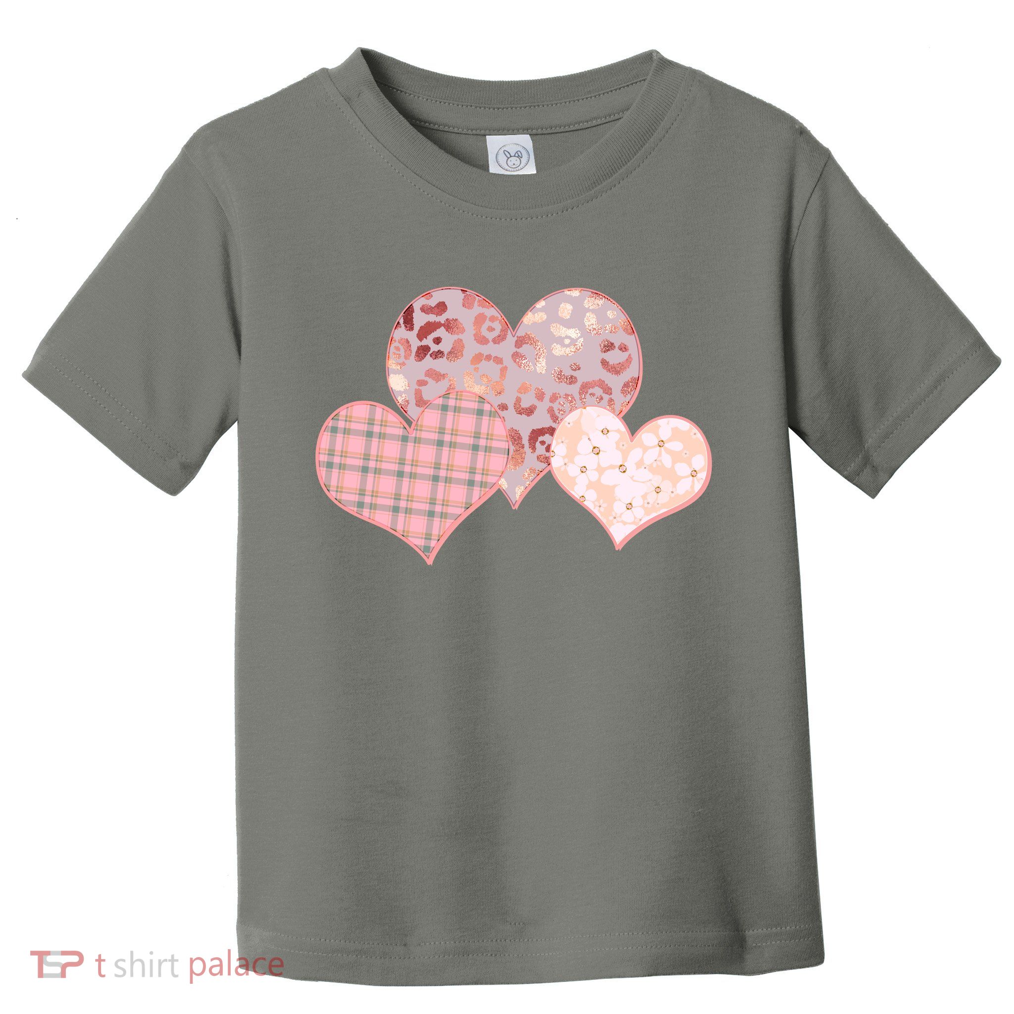 Stylish Pattern Hearts Toddler T-Shirt