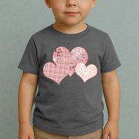 Stylish Pattern Hearts Toddler T-Shirt