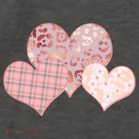 Stylish Pattern Hearts Vector Backpack