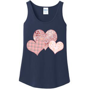 Stylish Pattern Hearts Ladies Essential Tank