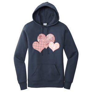 Stylish Pattern Hearts Women's Pullover Hoodie