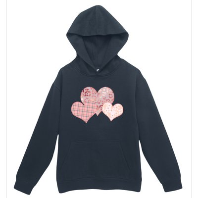 Stylish Pattern Hearts Urban Pullover Hoodie