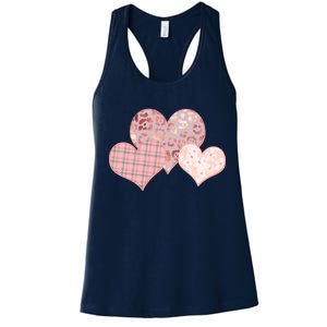 Stylish Pattern Hearts Women's Racerback Tank