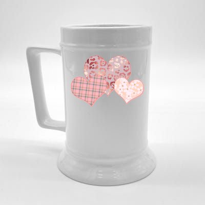 Stylish Pattern Hearts Beer Stein