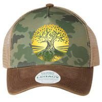 Stylized Druid Tree Legacy Tie Dye Trucker Hat