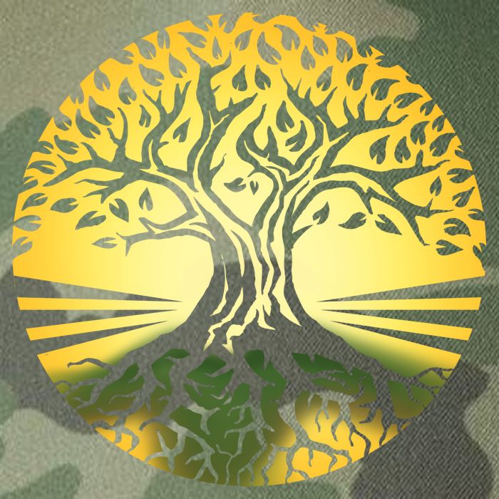 Stylized Druid Tree Legacy Tie Dye Trucker Hat