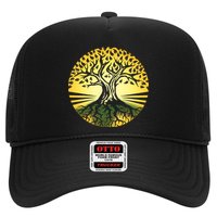 Stylized Druid Tree Trucker Hat