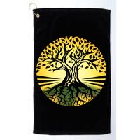 Stylized Druid Tree Golf Towel