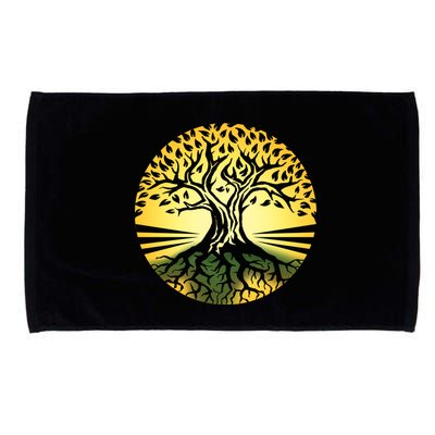 Stylized Druid Tree Microfiber Hand Towel