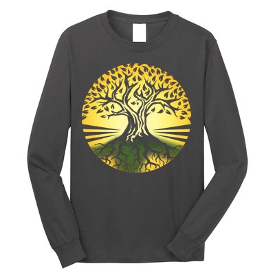 Stylized Druid Tree Long Sleeve Shirt