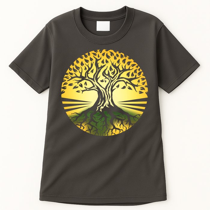 Stylized Druid Tree Tall T-Shirt