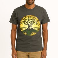 Stylized Druid Tree Tall T-Shirt