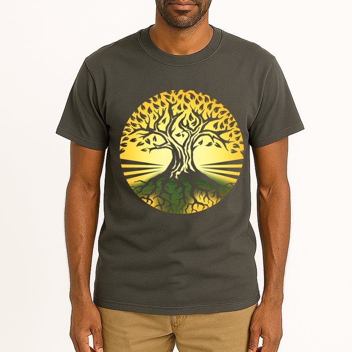 Stylized Druid Tree Tall T-Shirt