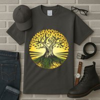 Stylized Druid Tree Tall T-Shirt