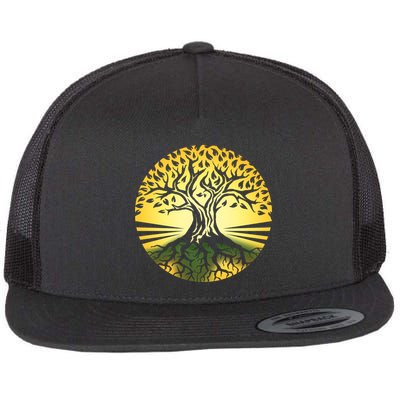 Stylized Druid Tree Flatbill Hat