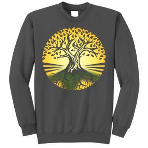 Stylized Druid Tree Tall Sweatshirt