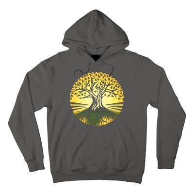 Stylized Druid Tree Tall Hoodie
