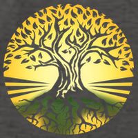Stylized Druid Tree Vector Backpack