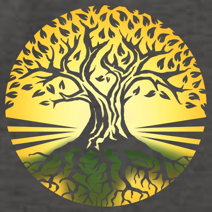 Stylized Druid Tree Vector Backpack
