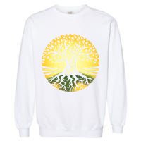 Stylized Druid Tree Garment-Dyed Sweatshirt