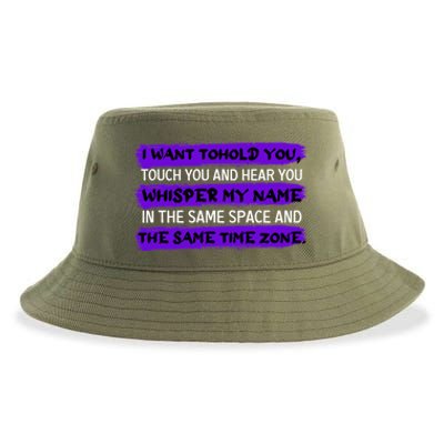 Same Time Zone Long Distance Relationship Couple Gift Sustainable Bucket Hat