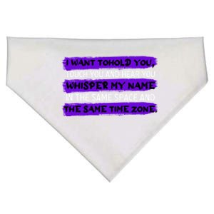 Same Time Zone Long Distance Relationship Couple Gift USA-Made Doggie Bandana