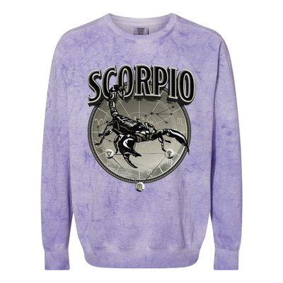 Scorpio Tee Zodiac Sign Scorpio Colorblast Crewneck Sweatshirt