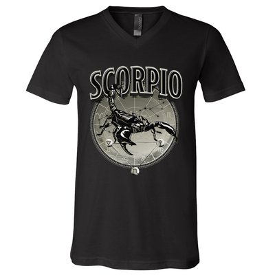 Scorpio Tee Zodiac Sign Scorpio V-Neck T-Shirt