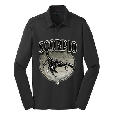 Scorpio Tee Zodiac Sign Scorpio Silk Touch Performance Long Sleeve Polo