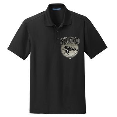 Scorpio Tee Zodiac Sign Scorpio Dry Zone Grid Polo