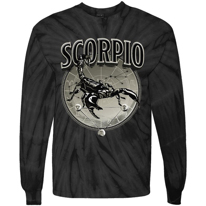 Scorpio Tee Zodiac Sign Scorpio Tie-Dye Long Sleeve Shirt