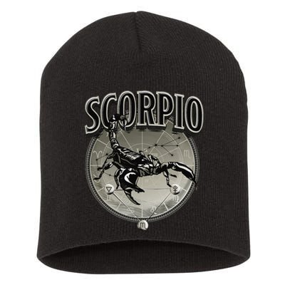 Scorpio Tee Zodiac Sign Scorpio Short Acrylic Beanie