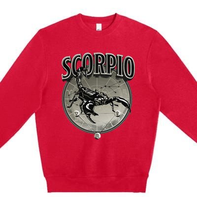 Scorpio Tee Zodiac Sign Scorpio Premium Crewneck Sweatshirt