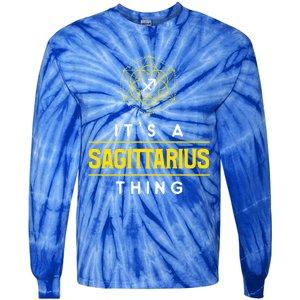 Sagittarius Thing Zodiac Sign Gift Tie-Dye Long Sleeve Shirt