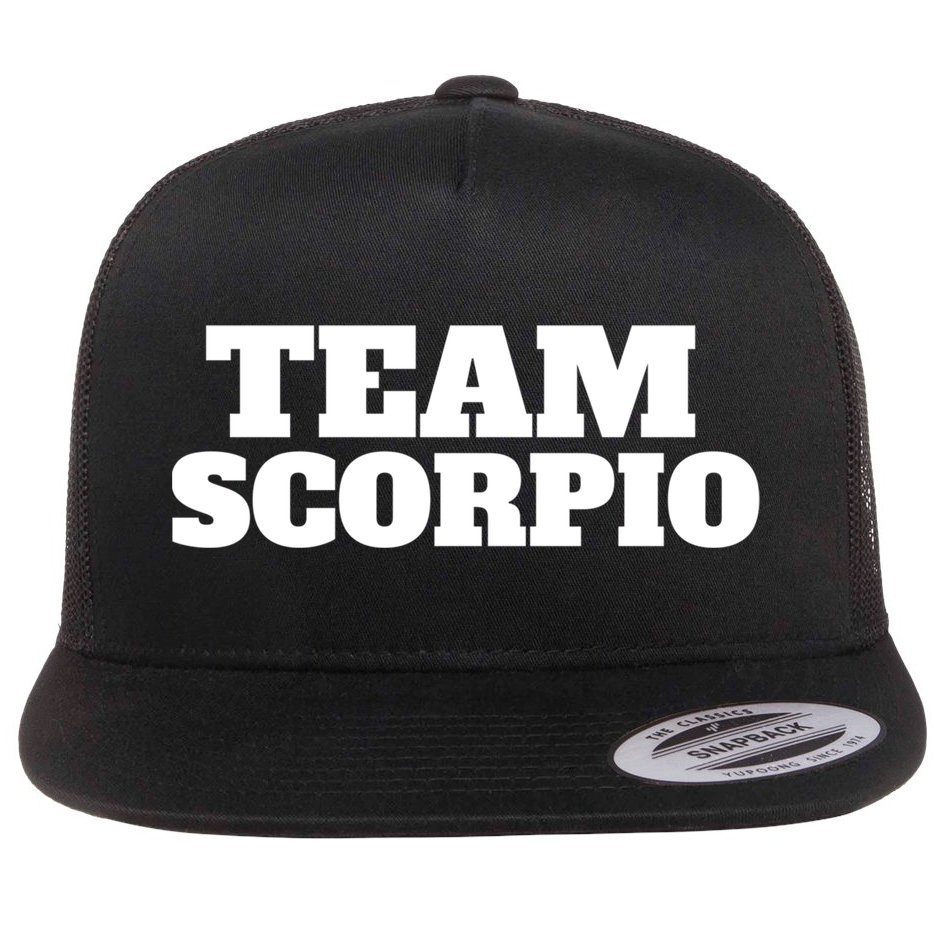 Scorpio Team Zodiac Astrology Horoscope Gift Flat Bill Trucker Hat