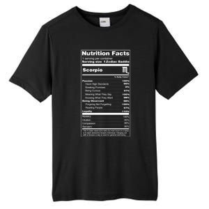 Scorpio Tee Zodiac Sign Nutrition Facts Gift Tall Fusion ChromaSoft Performance T-Shirt