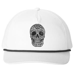 Sturgis Usa 2024 Skull Front Back South Dakota Biker Premium Snapback Five-Panel Rope Hat